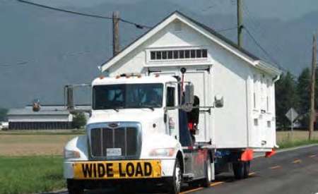 Taking a structure on a truck - wide load